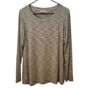 LOGO by Lori Goldstein Green Space Dye Shirt